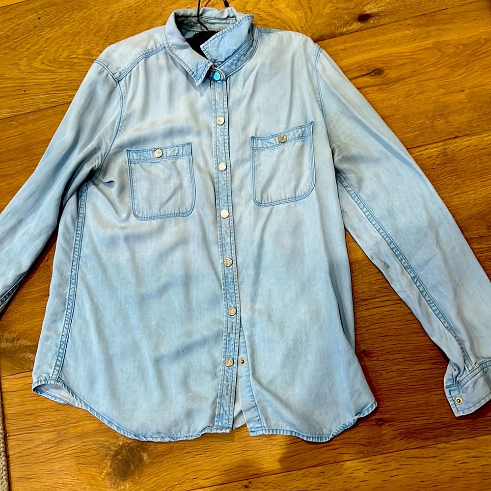 Seven For All Mankind Denim Blouse. Size Larg